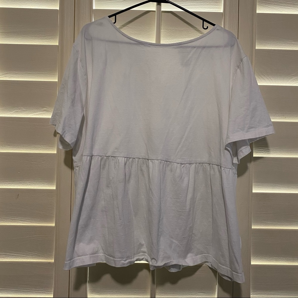 H&M White Tie T-Shirt